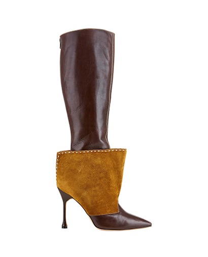 Manolo Blahnik Knee Boots, front view