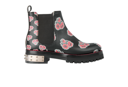 Alexander McQueen Floral Ankle Boots, front view