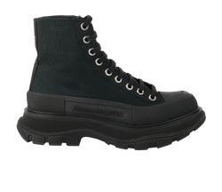 Alexander McQueen Slick Boots, Canvas, Black, UK6, 2*