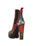Alexander McQueen Rose Printed Ankle Boots, back view