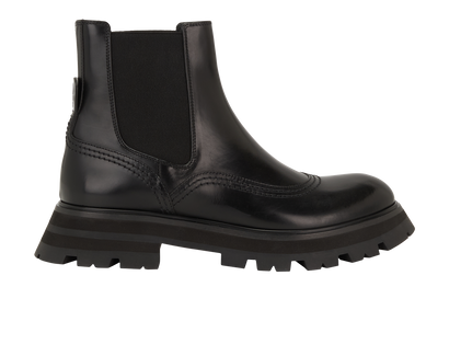 Alexander McQueen Chelsea Boots, &pound;150, Shoes, Black, Leather, Front view