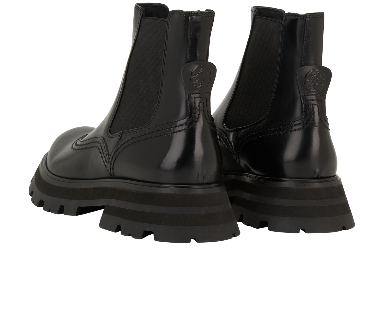 Alexander McQueen Chelsea Boots, &pound;150, Shoes, Black, Leather, Back view