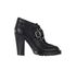 Miu Miu Plated Lace Up Ankle Boots, front view