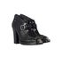 Miu Miu Plated Lace Up Ankle Boots, side view
