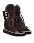Nicholas Kirkwood Shearling Lace Up Boots, side view