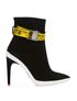 Off-White Buckle Belt Ankle Booties, front view