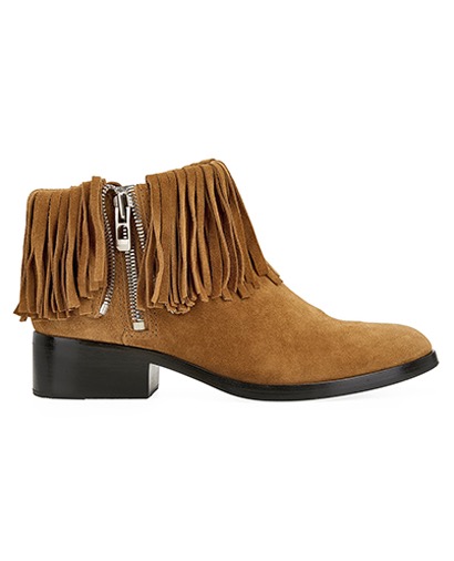 Philip Lim Fringe Ankle Boots, front view