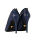 Prada Peep Toe Ankle Boots, £250, Shoes, Blue, Leather, Back view