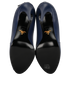 Prada Peep Toe Ankle Boots, £250, Shoes, Blue, Leather, Top view