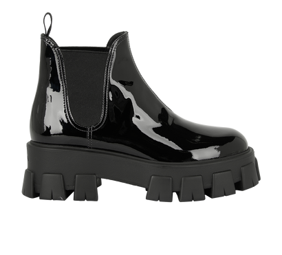 Prada Monolith Ankle Boots, front view