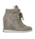 Prada Suede Lace Up Wedges, front view