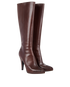 Prada Vintage Flower Embroided Boots, side view