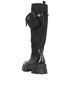 Prada Monolith Removable Pouch Boots, back view