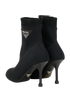 Prada Logo Sock Boots, &pound;320, Shoes, Black, Fabric, Back view