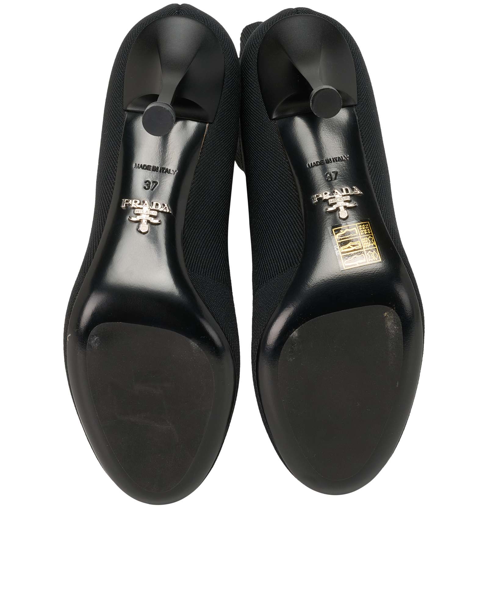 Prada Logo Sock Boots, &pound;320, Shoes, Black, Fabric, Top view