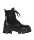 Prada Monolith Boots, &pound;595, Shoes, Black, Leather/Nylon, Front view