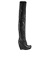 Rick Owens Thigh High Wedge Boots, front view