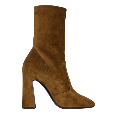 Saint Laurent Maddie 100 Square Toe Boots, front view