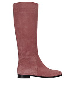 Sergio Rossi Below The Knee Boots, Leather, Pink, 4, 2*