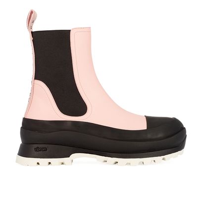Stella McCartney Trace Eco Logo Chelsea Boots, front view