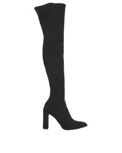 Stuart Weitzman Thigh Boots, Neoprene, Black, UK5.5, Db/B, 3*