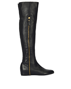 Stuart Weitzman 5050 Knee High Boots, Leather, Grey, 6.5, 1*