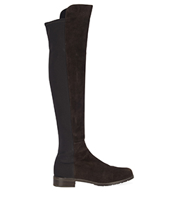 Stuart Weitzman 5050 Knee High Boots, Leather Isoprene, Brown, 4.5, 2*