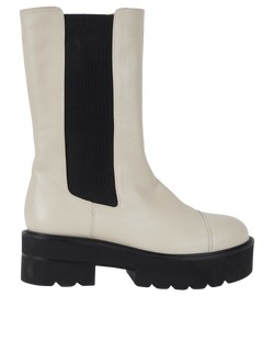 Stuart Weitzman Presley Boots, Leatherm Cream, UK3,2*
