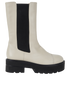 Stuart Weitzman Presley Boots, £250, Shoes, Cream, Leather, Front view