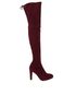 Stuart Weitzman Highland over The Knee Boots, £230, Shoes, Purple, Suede, Front view