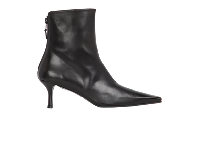 Stuart Weitzman Heeled Pointed Boots, &pound;120, Shoes, Brown, Leather, Front view