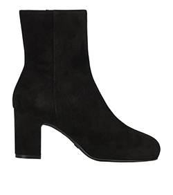 Stuart Weitzman Gianella Suede Ankle Boots, leather, black, 4, 5*,DB,B