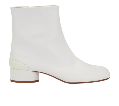 Maison Margiela Tabi Ankle Boots, &pound;320, Shoes, White, Leather, Front view