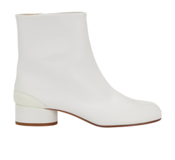 Maison Margiela Tabi Ankle Boots, Leather, White, UK8, B, 3*
