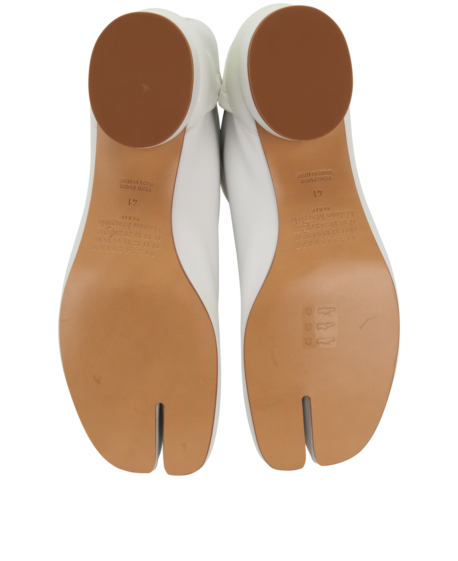 Maison Margiela Tabi Ankle Boots, &pound;320, Shoes, White, Leather, Top view