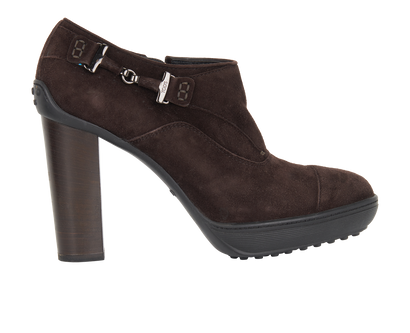 Tod's Buckle Ankle Boots, front view