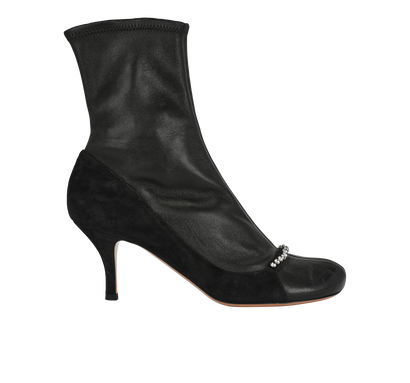 Valentino Garavani Crystal Boots, &pound;250, Shoes, Blue, Leather, Front view