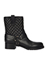 Valentino Quilted And Studded Boots, front view