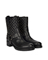 Valentino Quilted And Studded Boots, side view