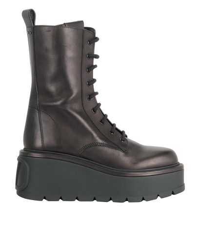 Valentino Uniqueform Platform Combat Boots, front view
