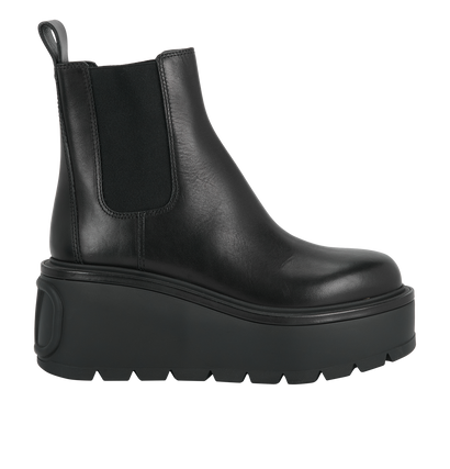 Valentino VLogo Platform Ankle Boots, front view