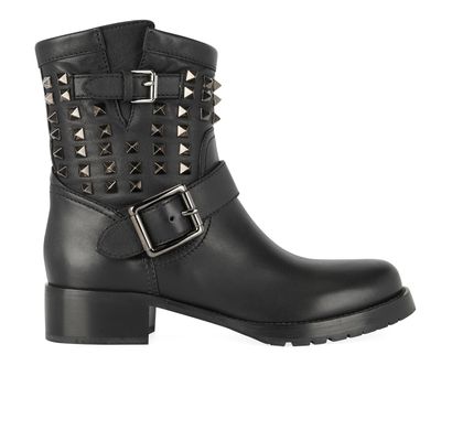 Valentino Rockstud Ankle Boots, front view