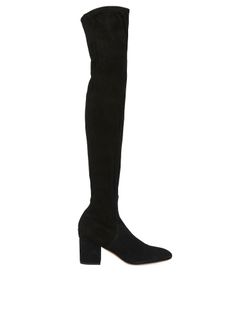 Valentino Over The Knee Boots, suede, black, 5, 2*