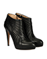 Valentino Rouched Ankle Boots, side view