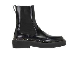 Valentino Rockstud M-Way Chelsea Boots, Leather, Black, UK8, B, 2*