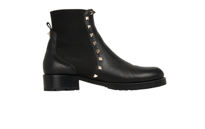 Valentino Rockstud Chelsea Boots, front view