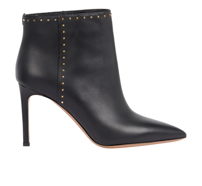Valentino 90 Love Stud Ankle Boots, front view
