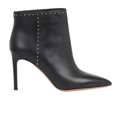 Valentino 90 Love Stud Ankle Boots, Leather, Black, UK 4, B/DB, 3*