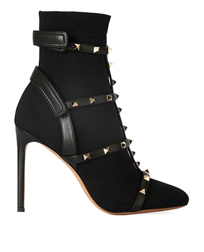 Valentino Rockstud Sock Boots, front view