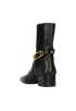 Versace Safety Pin Square Ankle Boots, back view
